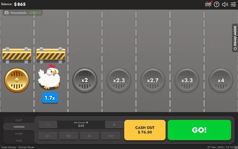 Chicken Route Game Demo
